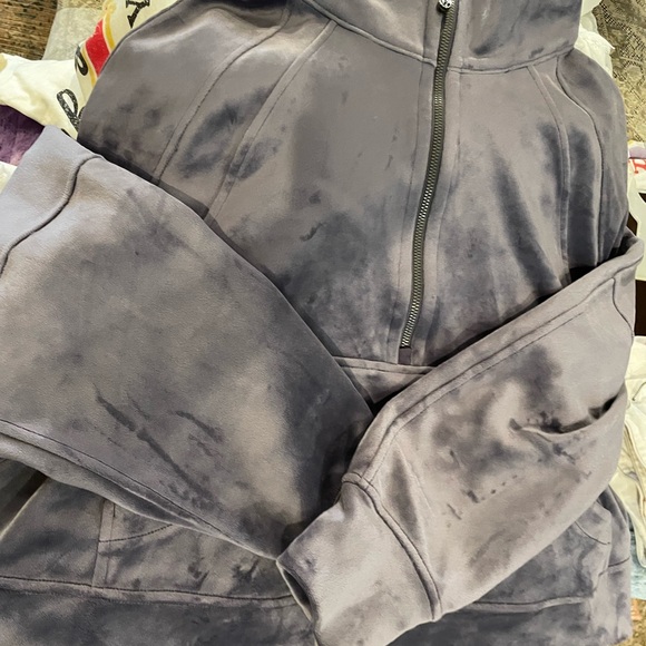 lululemon athletica purple/grey  Half-Zip Sweatshirt. New condition. M/L - Picture 5 of 11